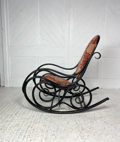 Art Nouveau Ebonised Rocking Chair