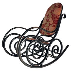 Mecedora Art Nouveau Ebonizada
