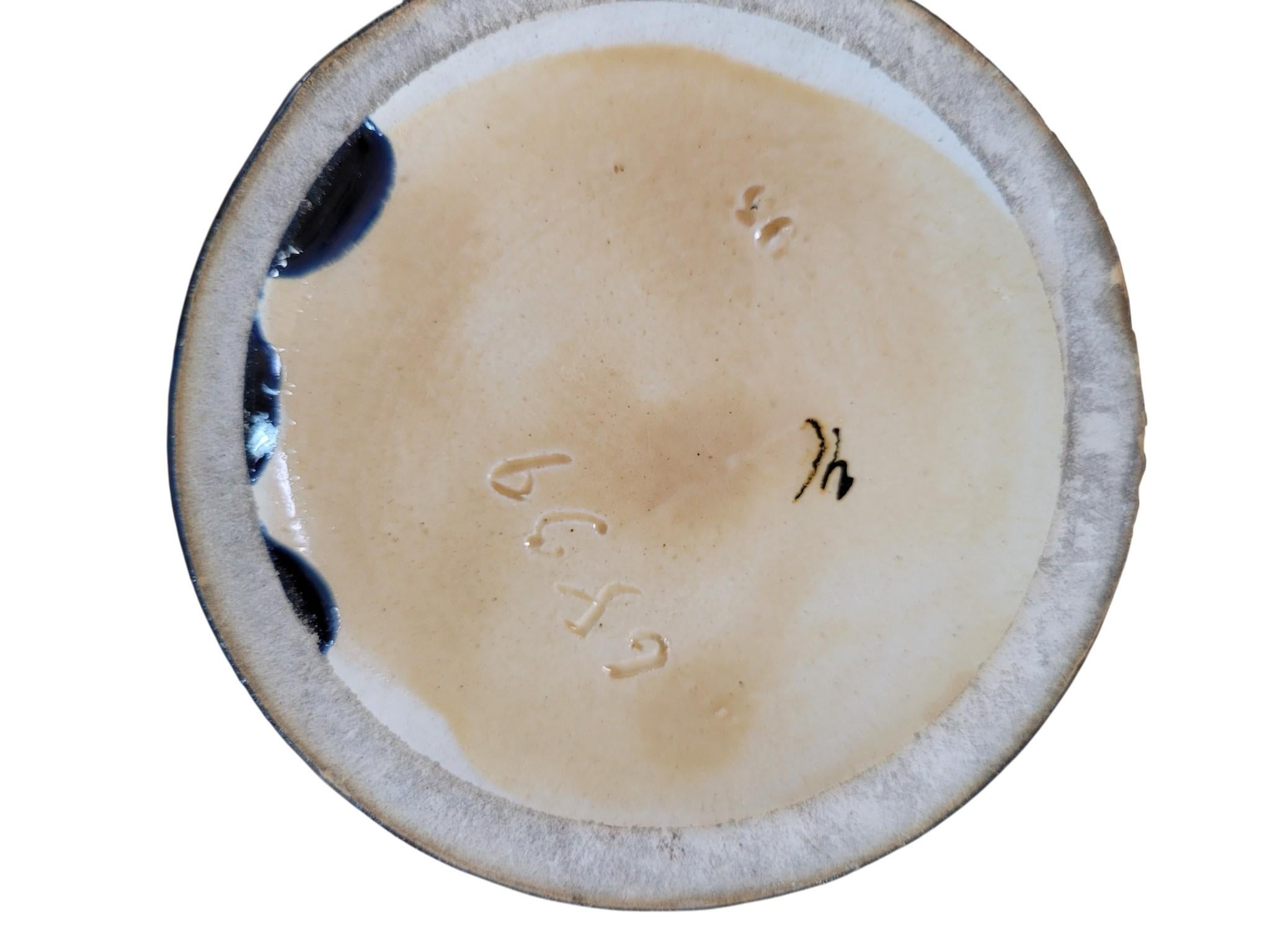 Jugendstil-Vase aus Edelweiß-Reliefkeramik, CIRCA 1890-1915 im Angebot 6