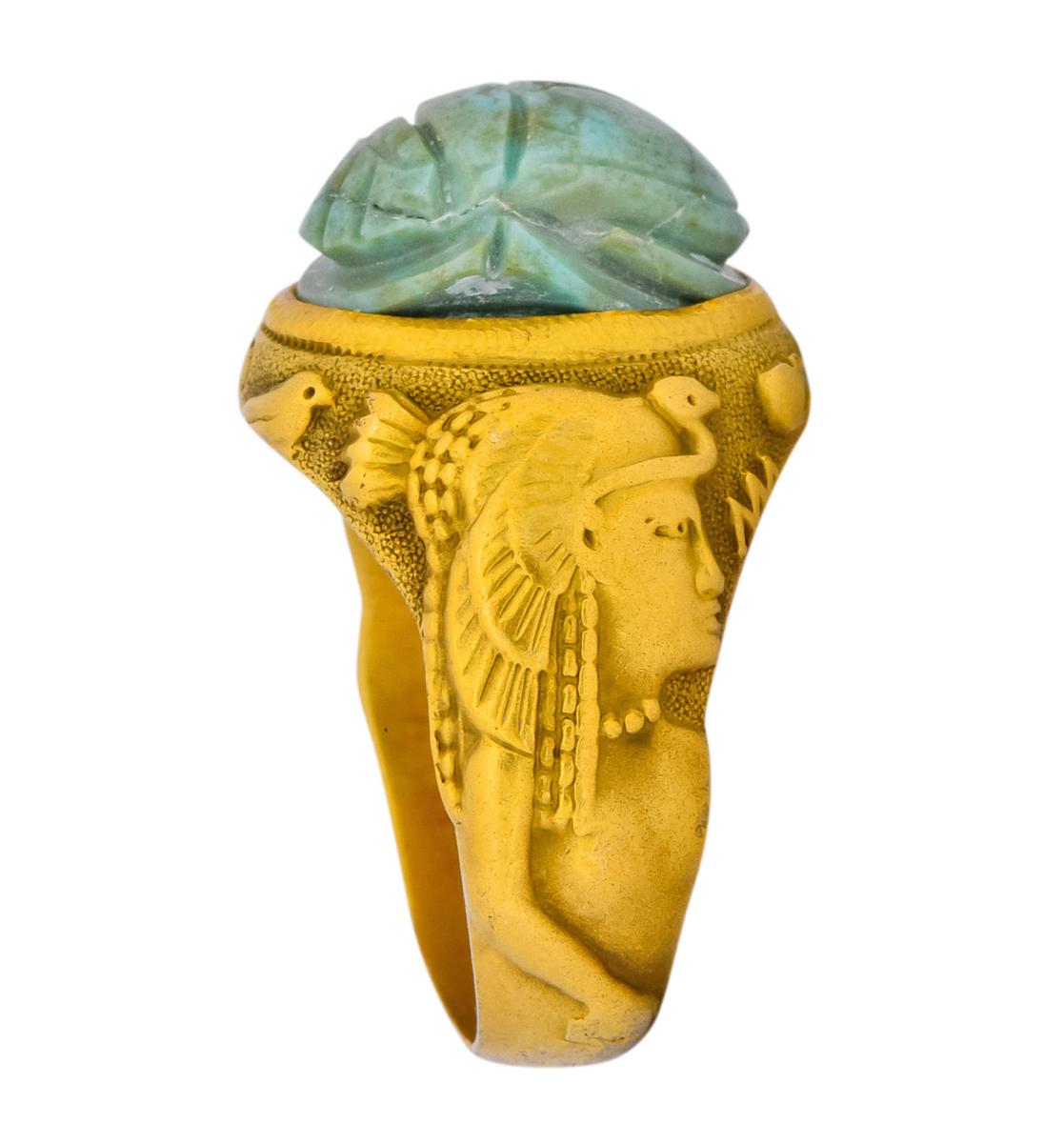 turquoise scarab ring