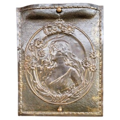 Art Nouveau Embossed Fire Screen / Wall Art