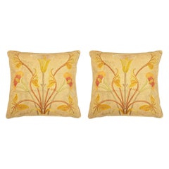 Art Nouveau Embroidered Pillows