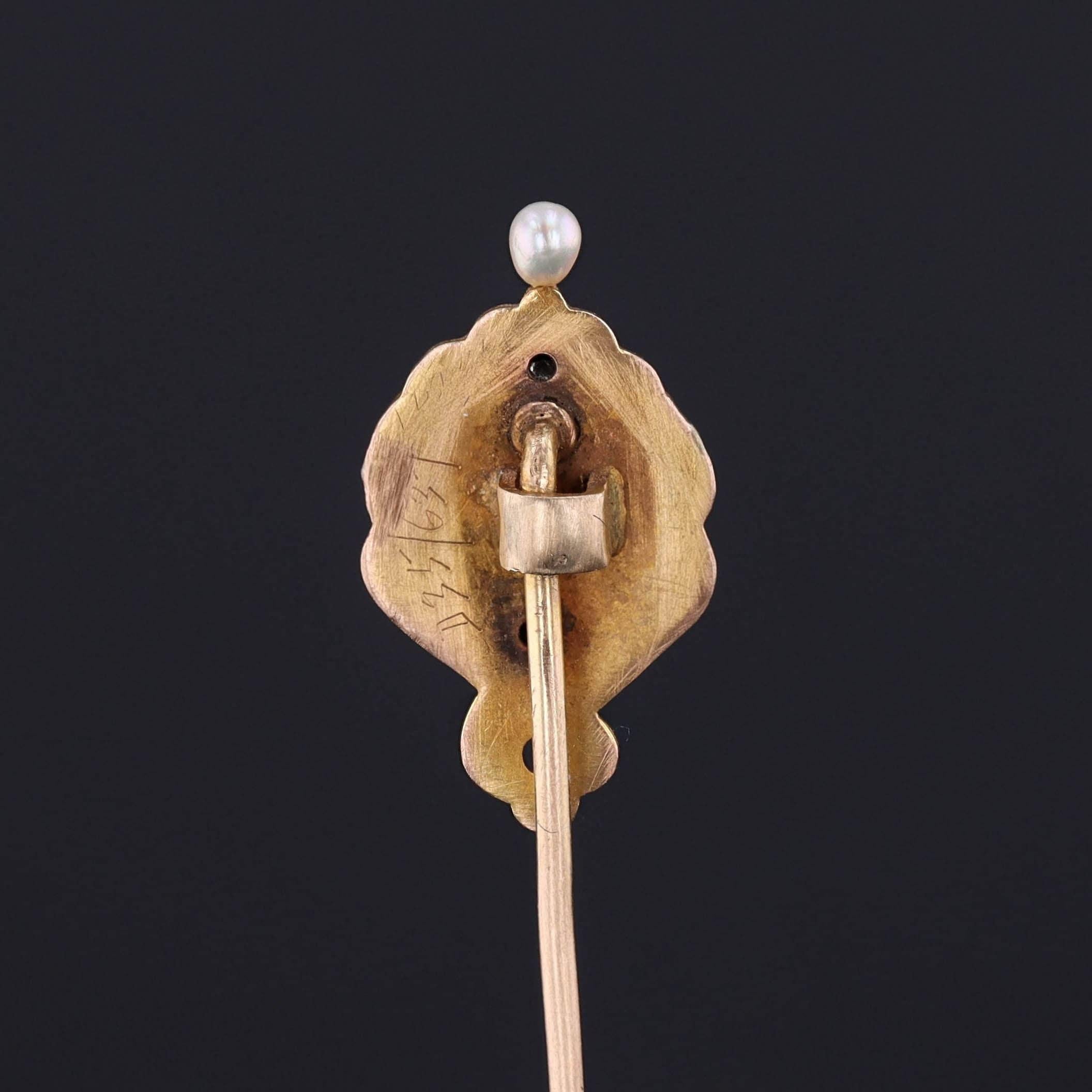 During the turn of the nineteenth century, artisans were inspired by the changing roles of women in society and began depicting the free flowing feminine form in brooches, bracelets, rings and more.

This antique stickpin (circa 1890-1900) features