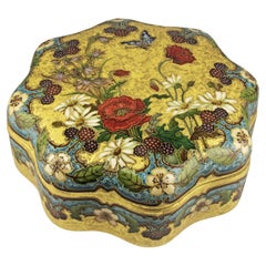 Art Nouveau Enameled Sèvres Porcelain Bowl and Lid by French Ceramist Paul Milet