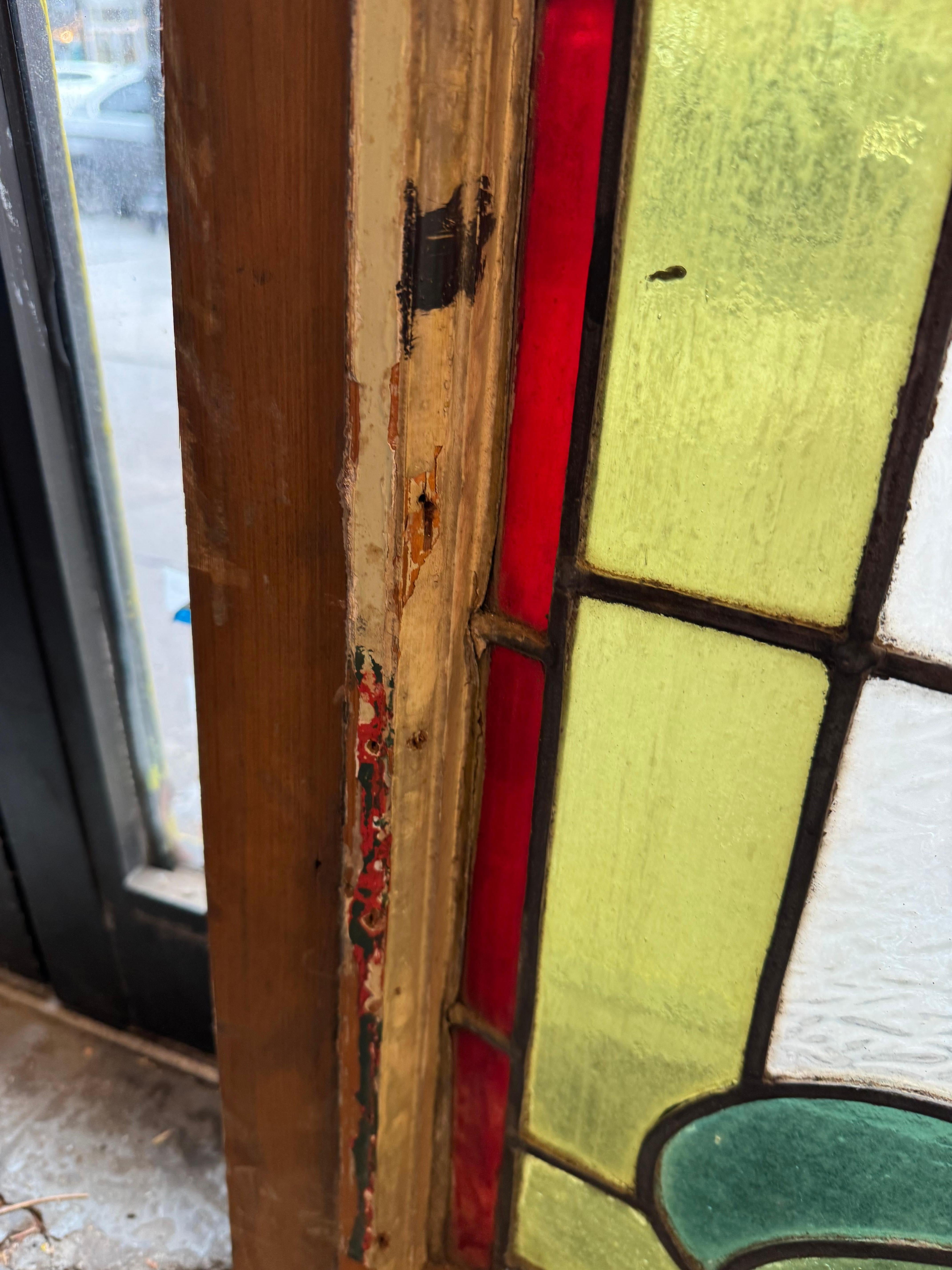 Art Nouveau Inglés Antiguo Ventana 29