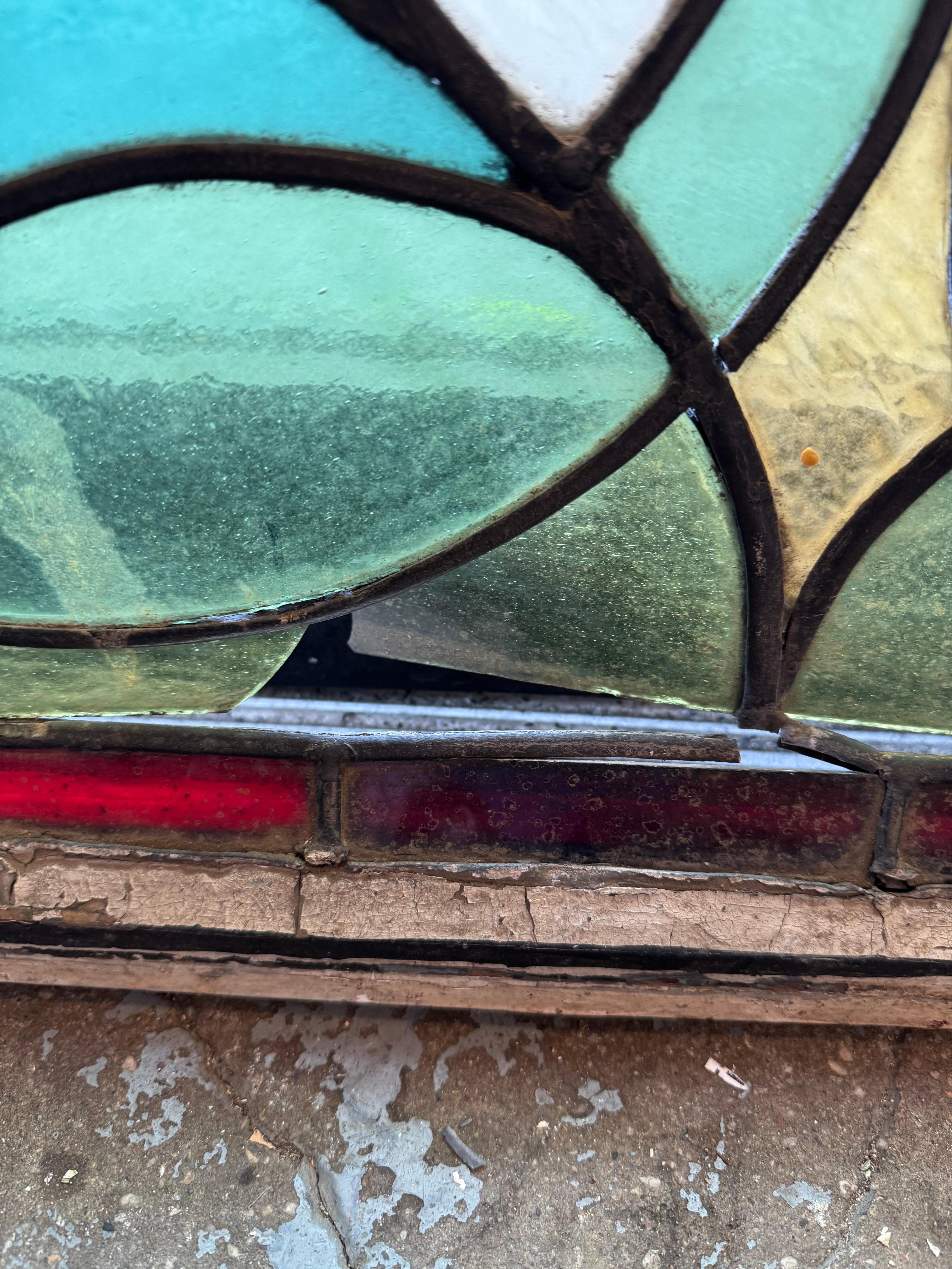 Art Nouveau Inglés Antiguo Ventana 29