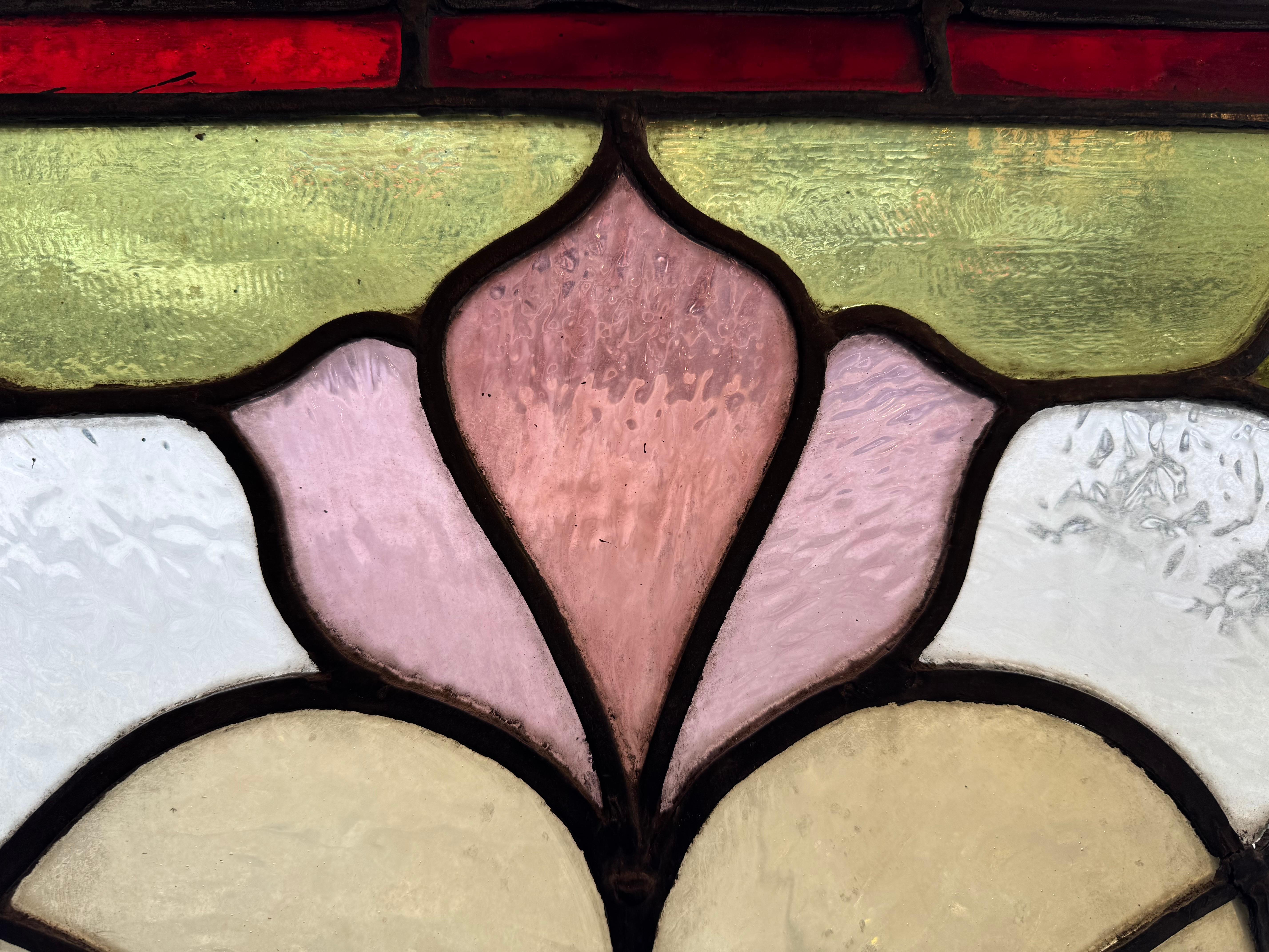 Art Nouveau Inglés Antiguo Ventana 29