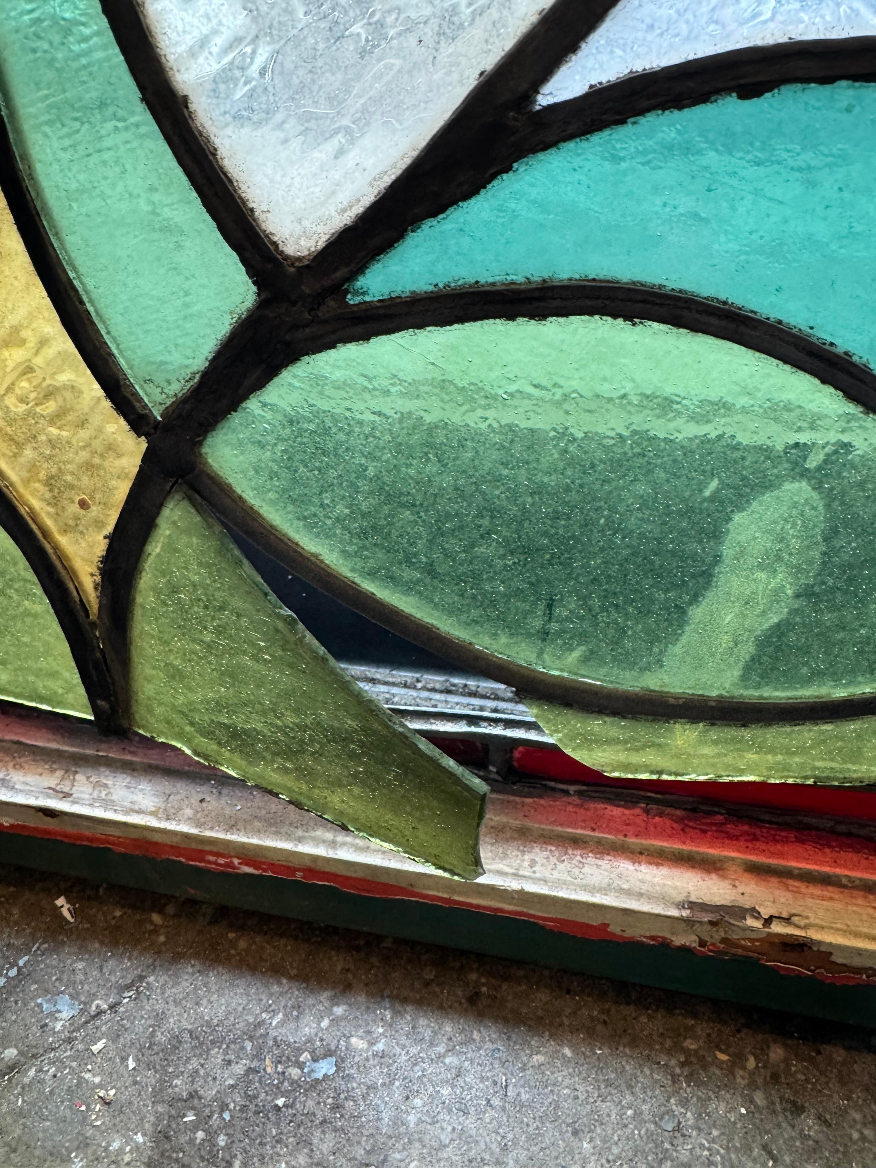 Art Nouveau Inglés Antiguo Ventana 29