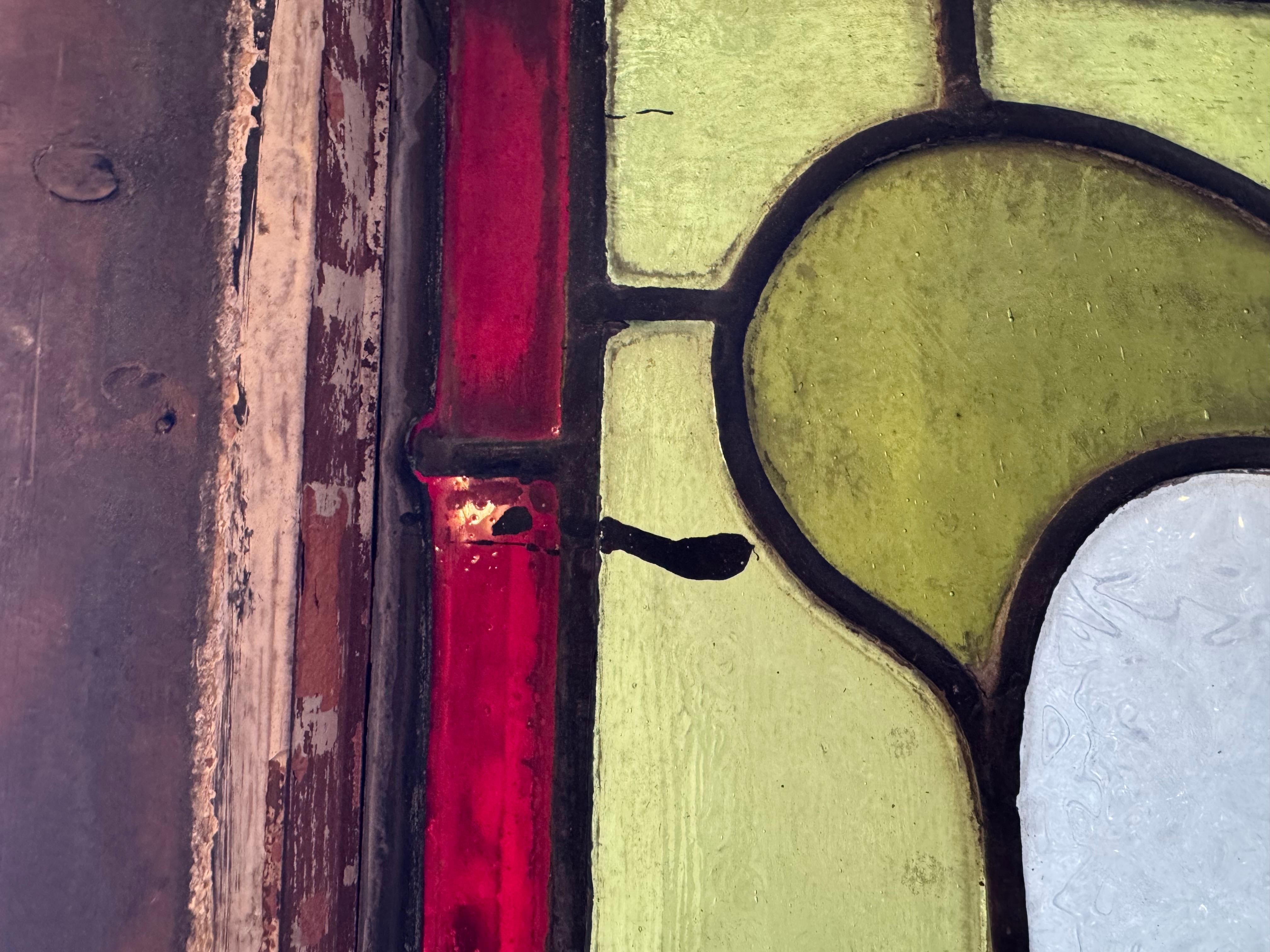 Art Nouveau Inglés Antiguo Ventana 29