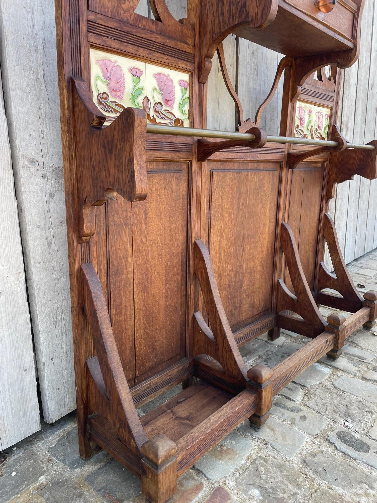 Jugendstil-Eingangsgarderobe (Art nouveau) im Angebot