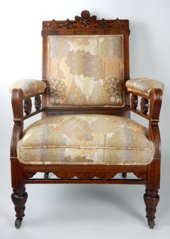 Art Nouveau Era Swedish Throne Lounge Chair