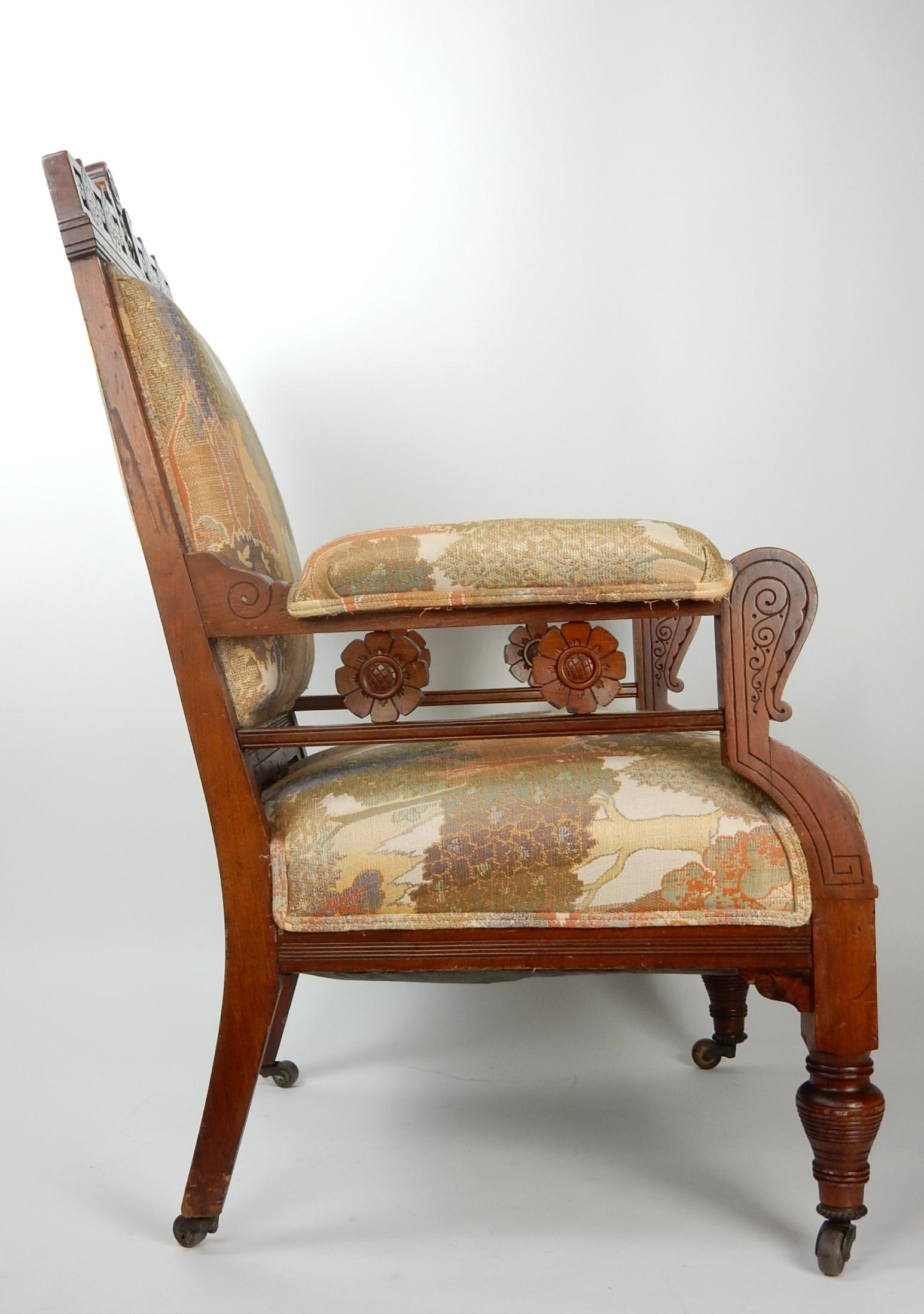 Art Nouveau Era Swedish Throne Lounge Chair For Sale 2