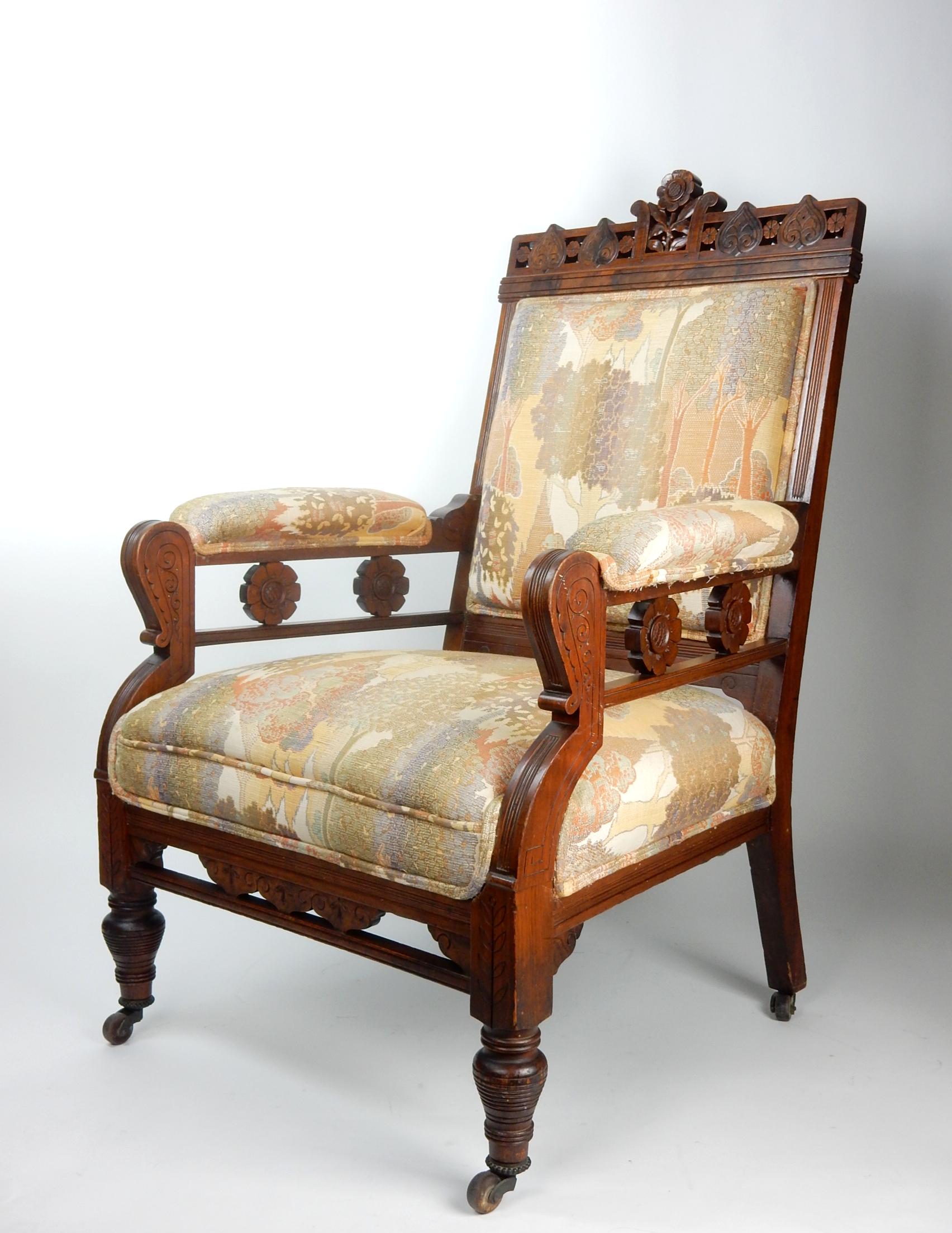 Art Nouveau Era Swedish Throne Lounge Chair For Sale 3