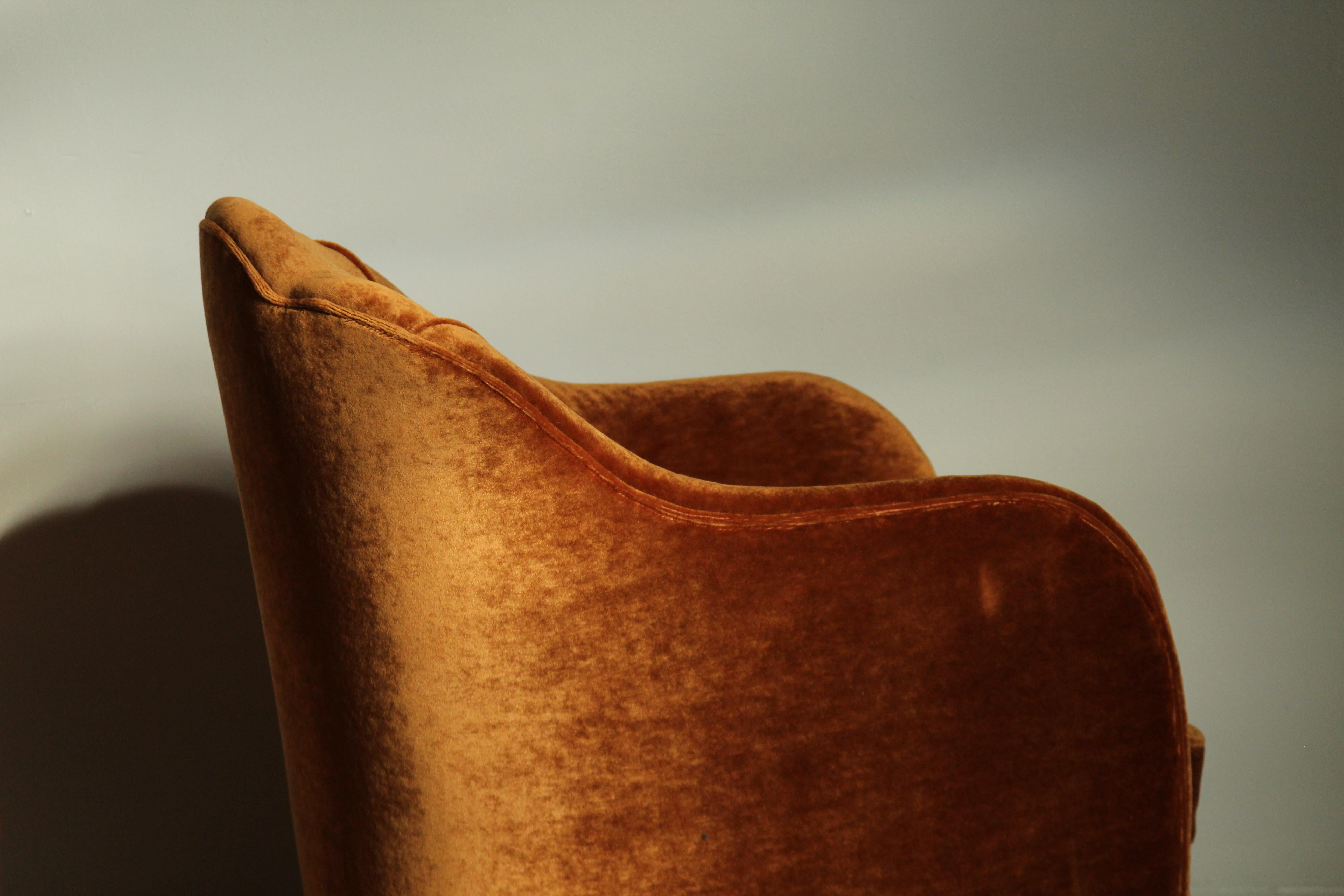 Art Nouveau European Fireside Chairs in Mohair, Early 1900s 4