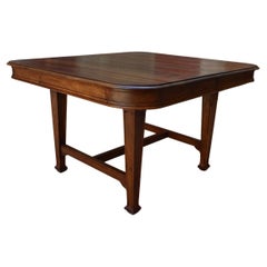 Art Nouveau Extending Dining Table in Carved Walnut, France, Circa 1900