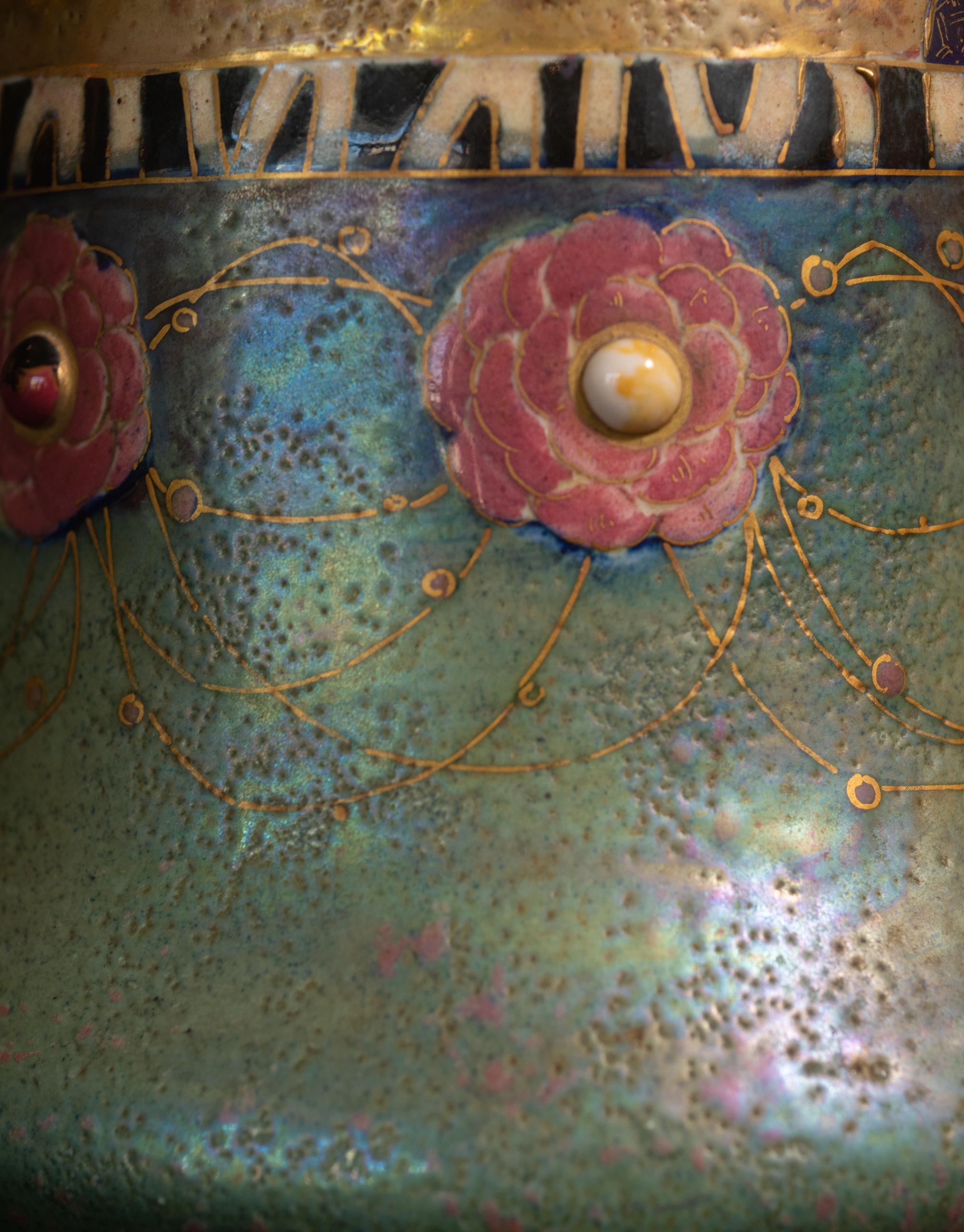 Vase Art Nouveau Fairies Princesse par RStK Amphora en vente 8