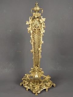 Art Nouveau Fan Fire Screen