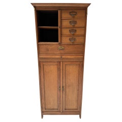 Antique Art Nouveau Filing Cabinet or Bookcase, 1900s