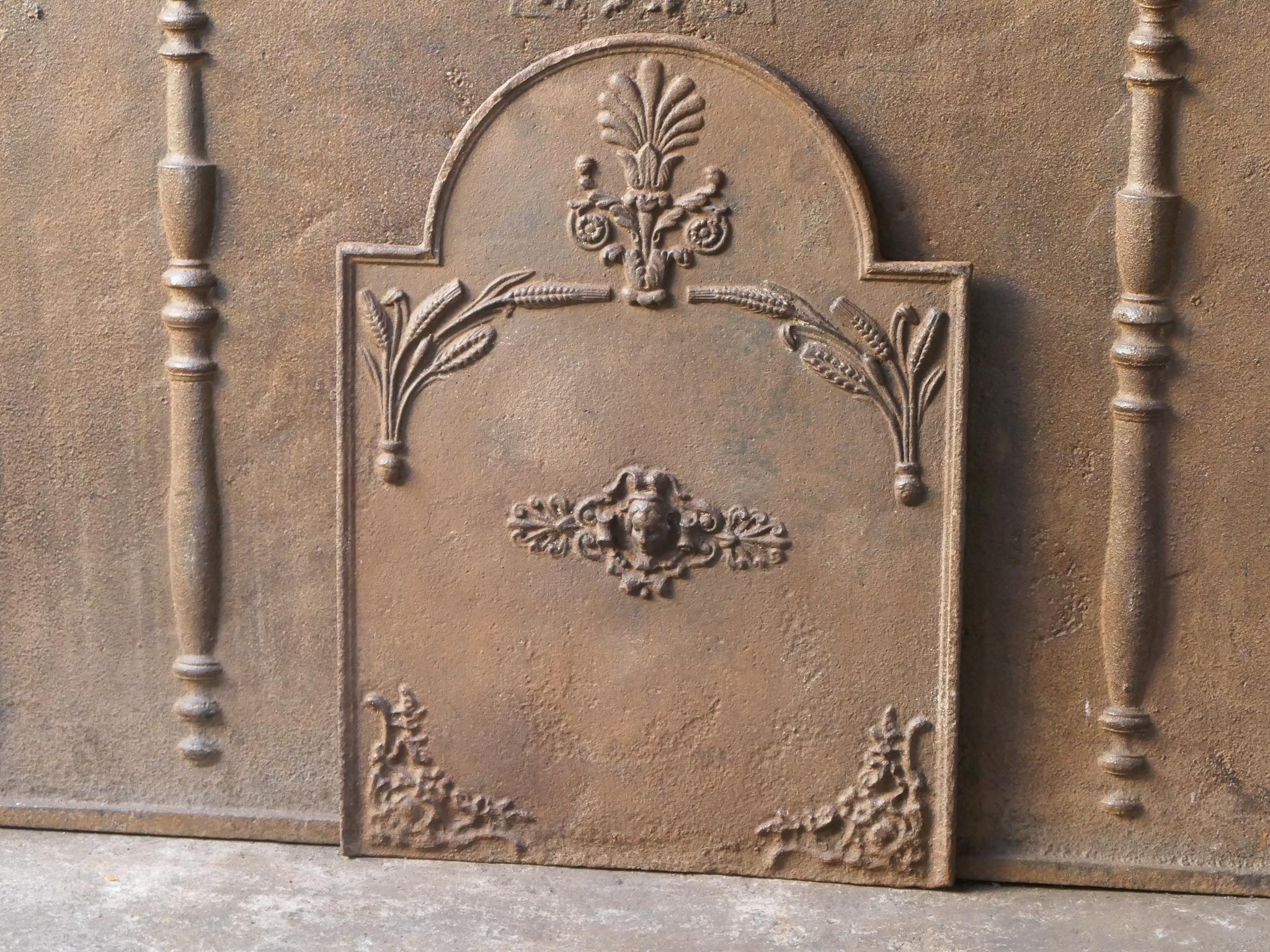 Late 19th or early 20th century Art Nouveau/ Arts & Crafts fireback. The fireback is made of cast iron and has a natural brown patina. Upon request it can be made black / pewter. The condition is good, no cracks.














