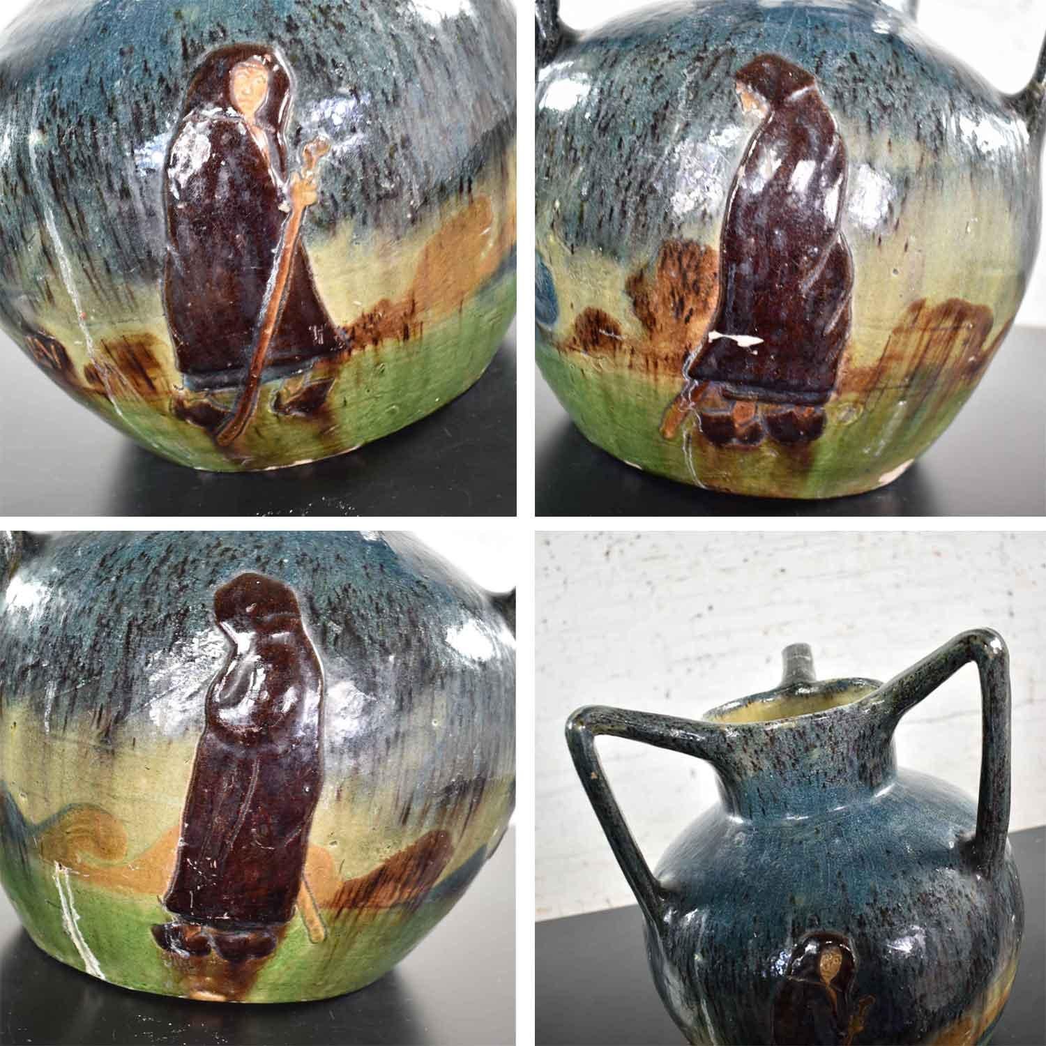 Vaso a tre manici in terracotta fiamminga Art Nouveau di Leo Maes Vereenooghe in vendita 3