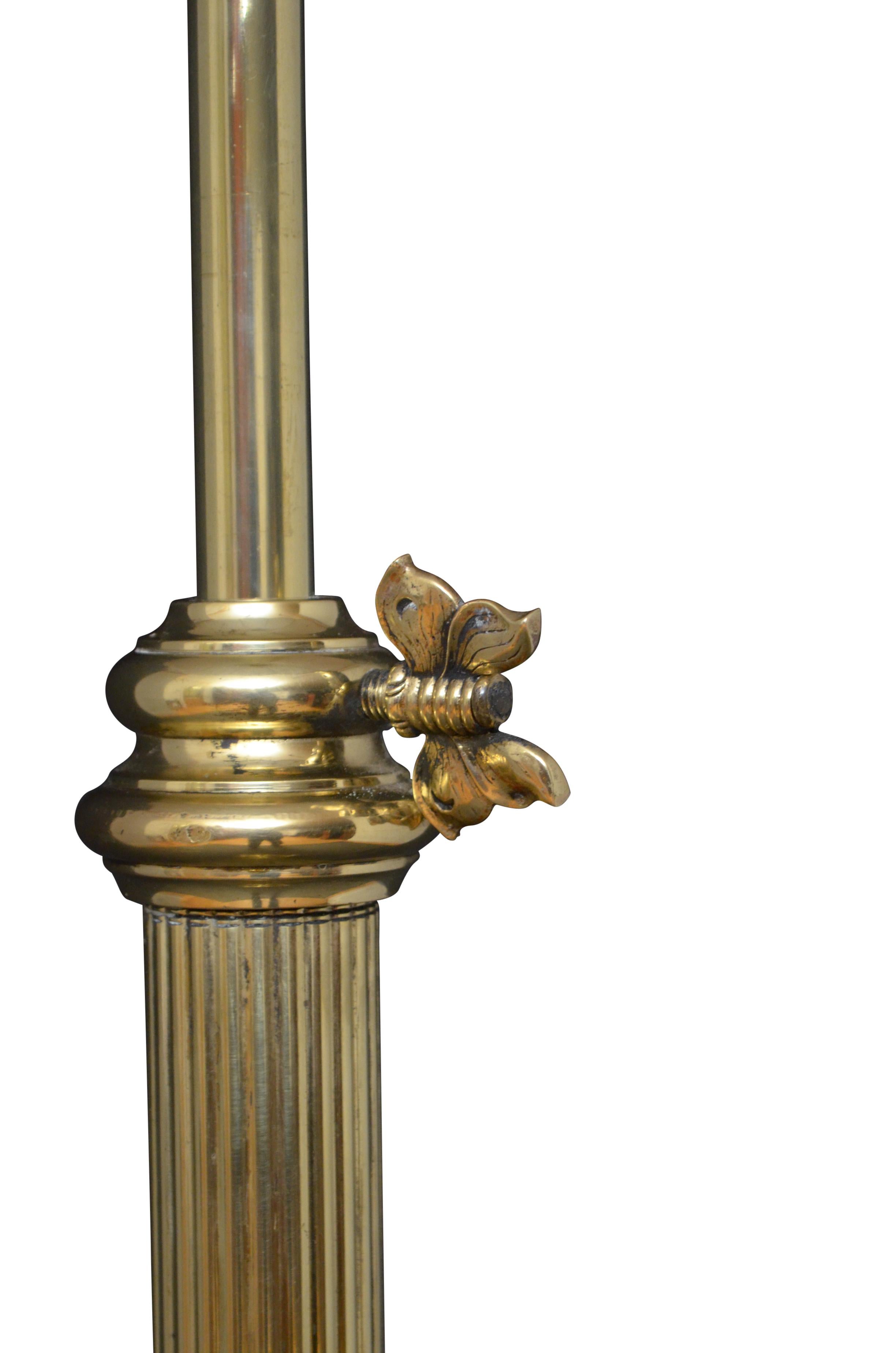 Art Nouveau Floor Standard Lamp In Good Condition For Sale In High Peak, GB