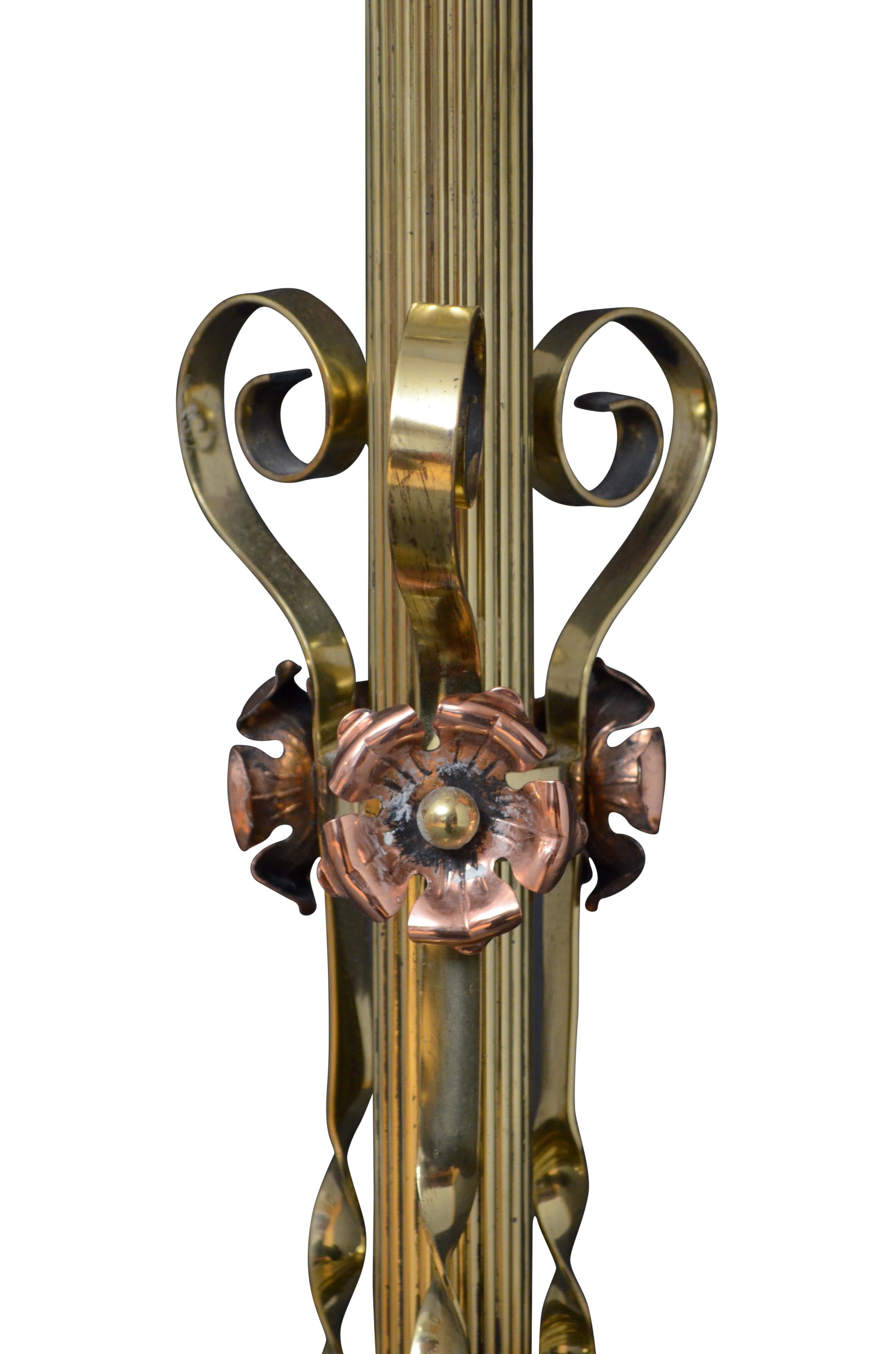 19th Century Art Nouveau Floor Standard Lamp For Sale