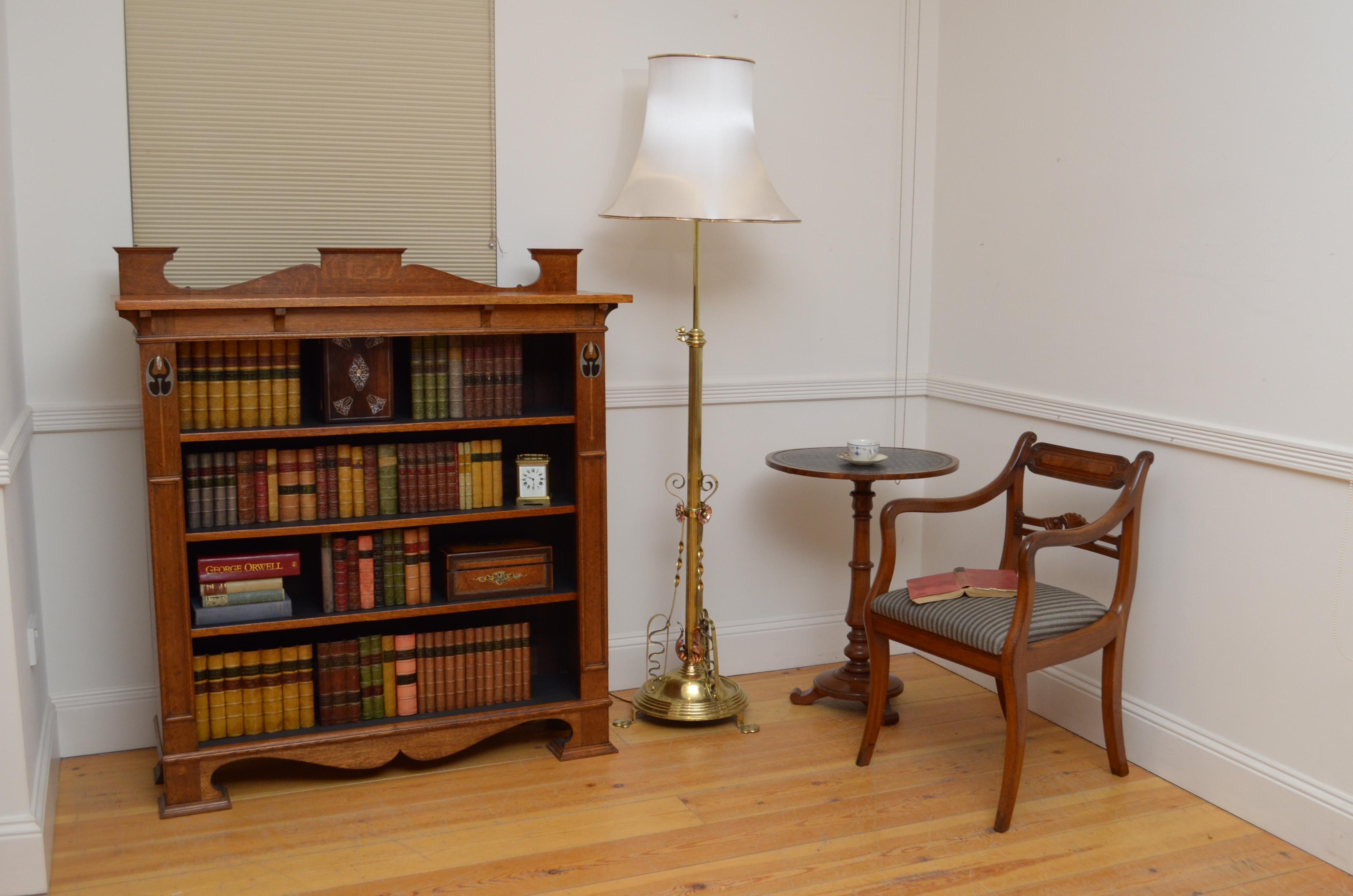 Art Nouveau Floor Standard Lamp For Sale 3