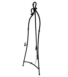 Art Nouveau Floor Wrought Iron Metal Standing Display Easel