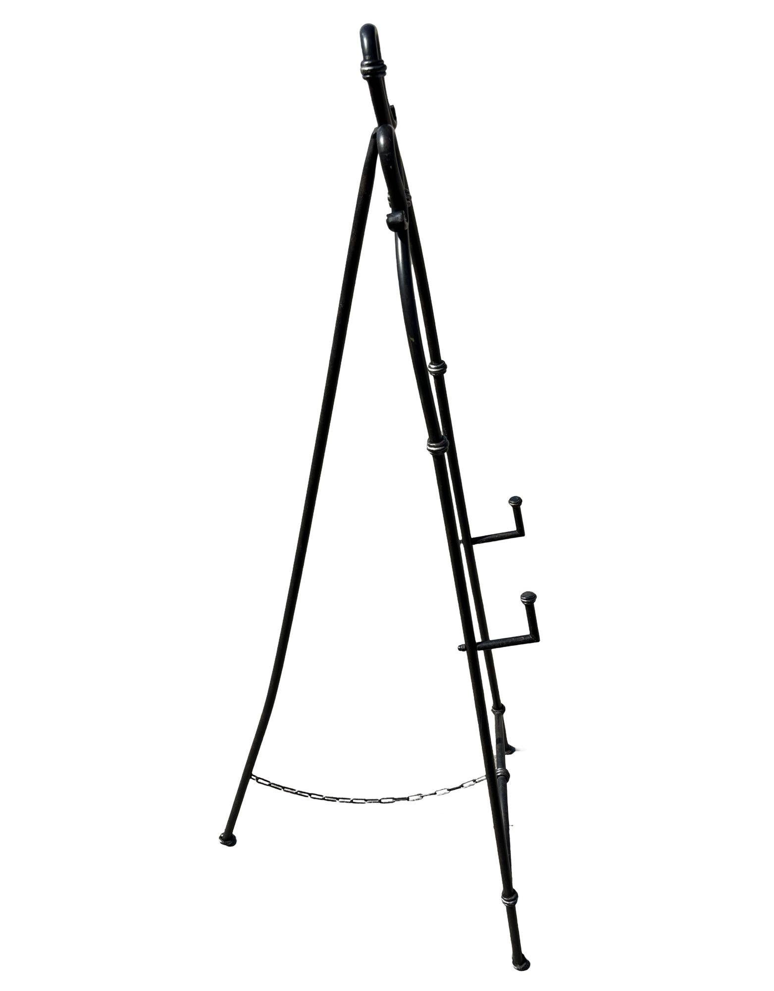 Art Nouveau Floor Wrought Iron Metal Standing Display Easel 2