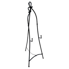 Art Nouveau Floor Wrought Iron Metal Standing Display Easel