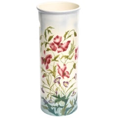 Art Nouveau Floral Porcelain Umbrella Stand Cane Holder