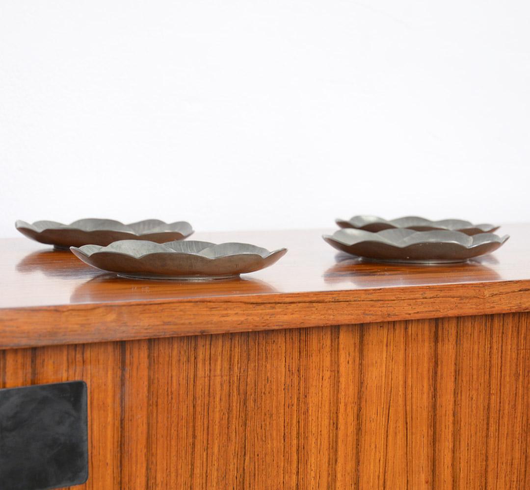 Jugendstil-Schmucktabletts in Blumenform Hugo Leven, Kayser & Sohn im Angebot 3