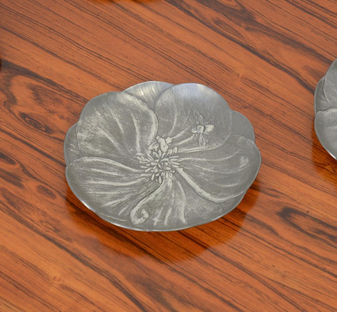 Jugendstil-Schmucktabletts in Blumenform Hugo Leven, Kayser & Sohn (Art nouveau) im Angebot