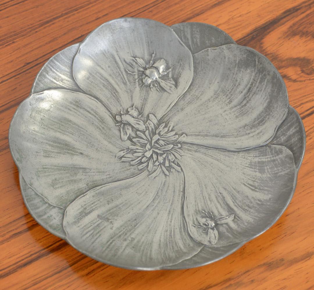 Jugendstil-Schmucktabletts in Blumenform Hugo Leven, Kayser & Sohn (Deutsch) im Angebot