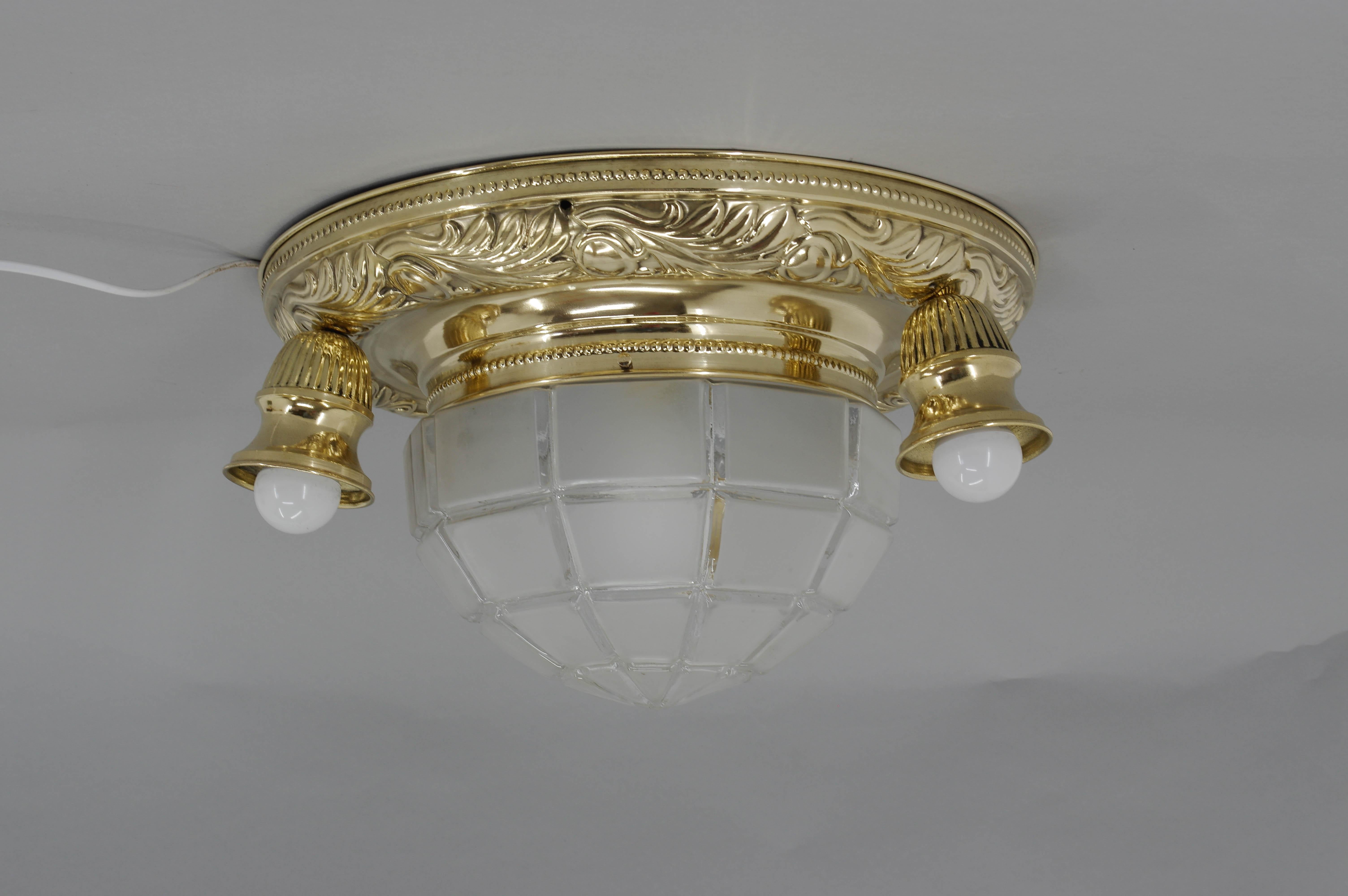 Art Nouveau Flush Mount, 1910s, Restored For Sale 12