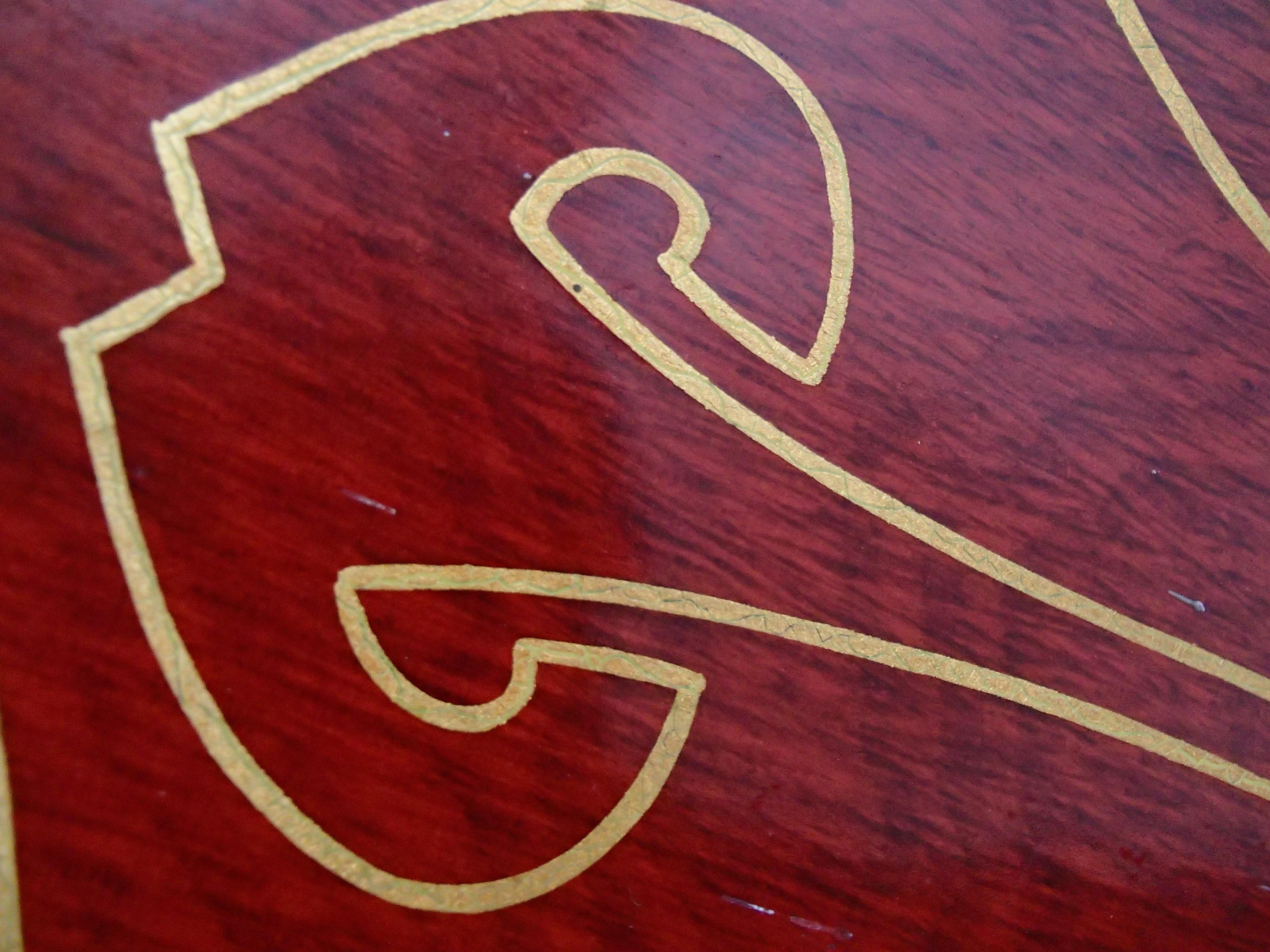 Pare-étincelles pliable Art Nouveau avec peinture en vente 7
