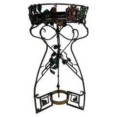 Art Nouveau Forged Flower Stand