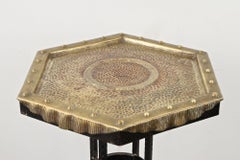 Art Nouveau Forged Steel and Brass Pedestal/ Flower Column, Austria circa 1915