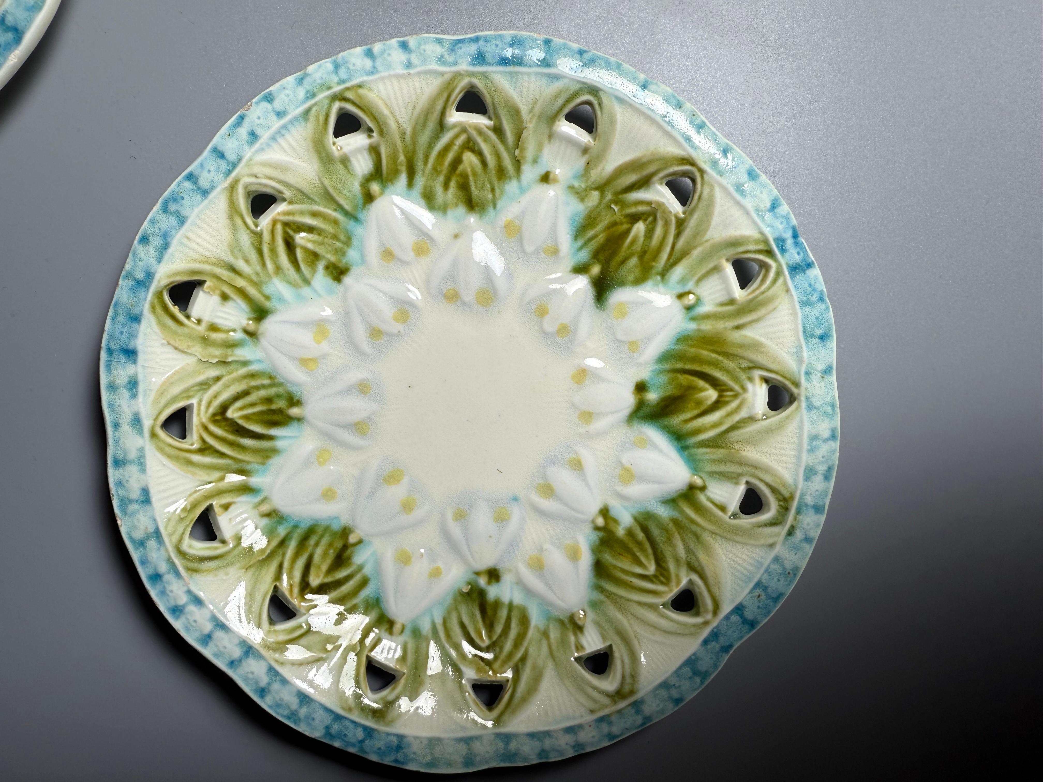 Allemand Art Nouveau Quatre Majoliques Villeroy & Boch Allemagne Début du 20ème siècle en vente