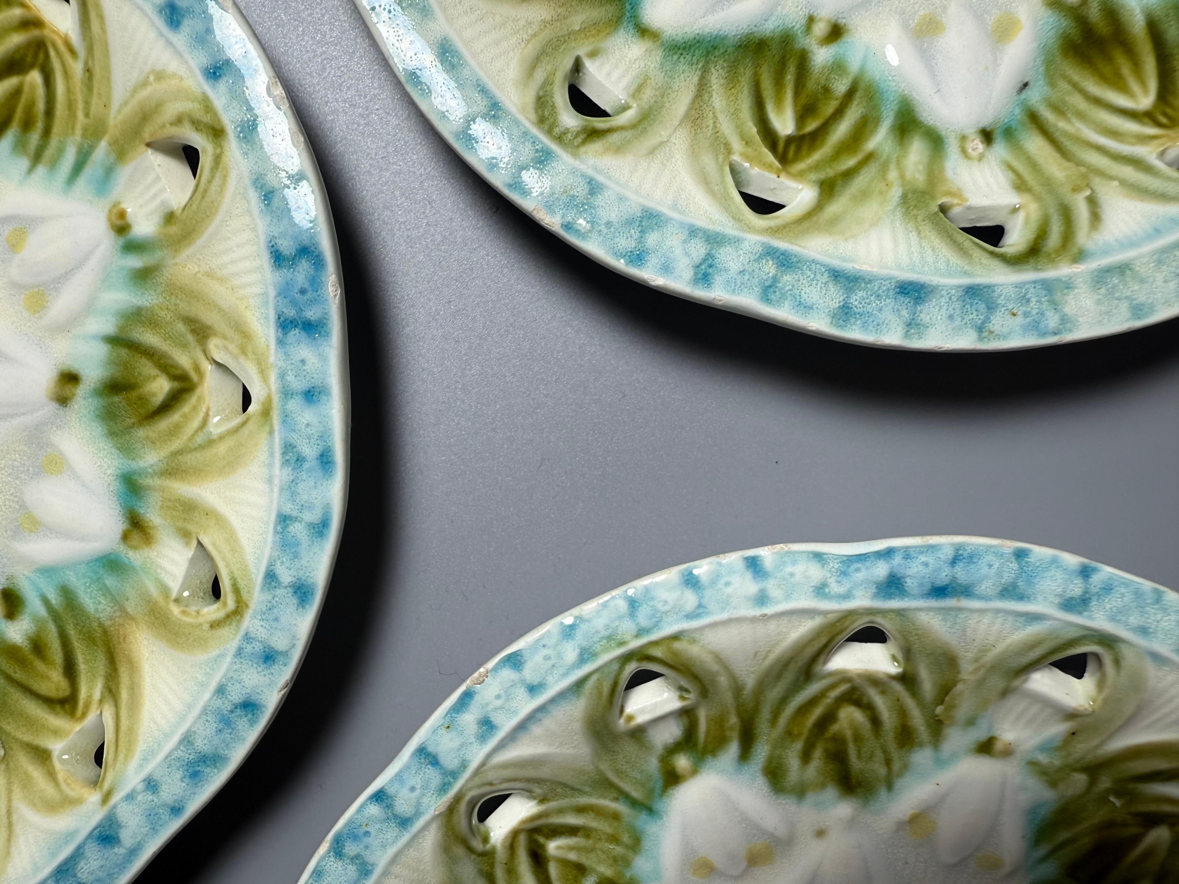 Art Nouveau Quatre Majoliques Villeroy & Boch Allemagne Début du 20ème siècle en vente 1