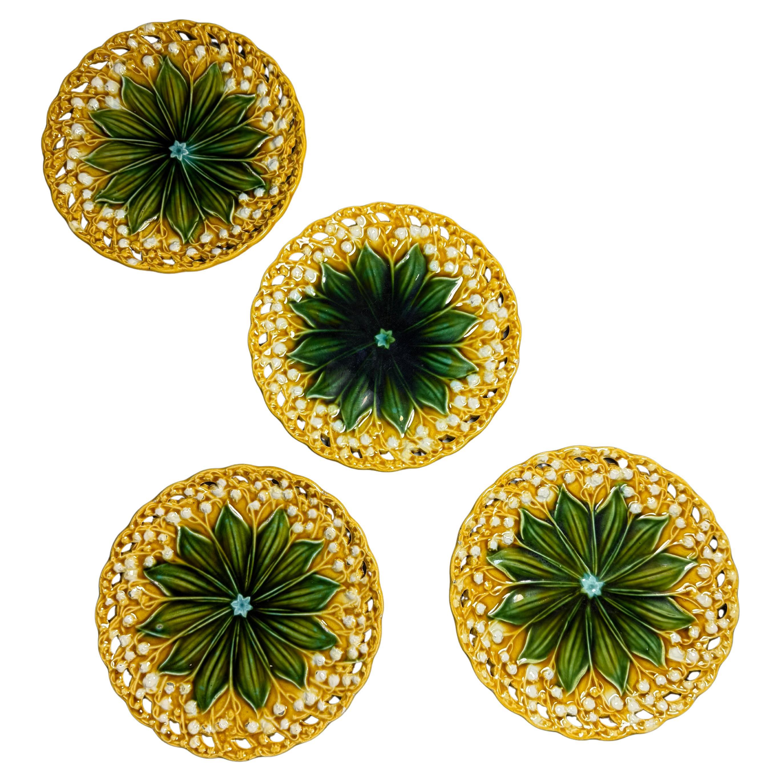 Art Nouveau Four Majolica Villeroy Boch Germany Early 20th Century