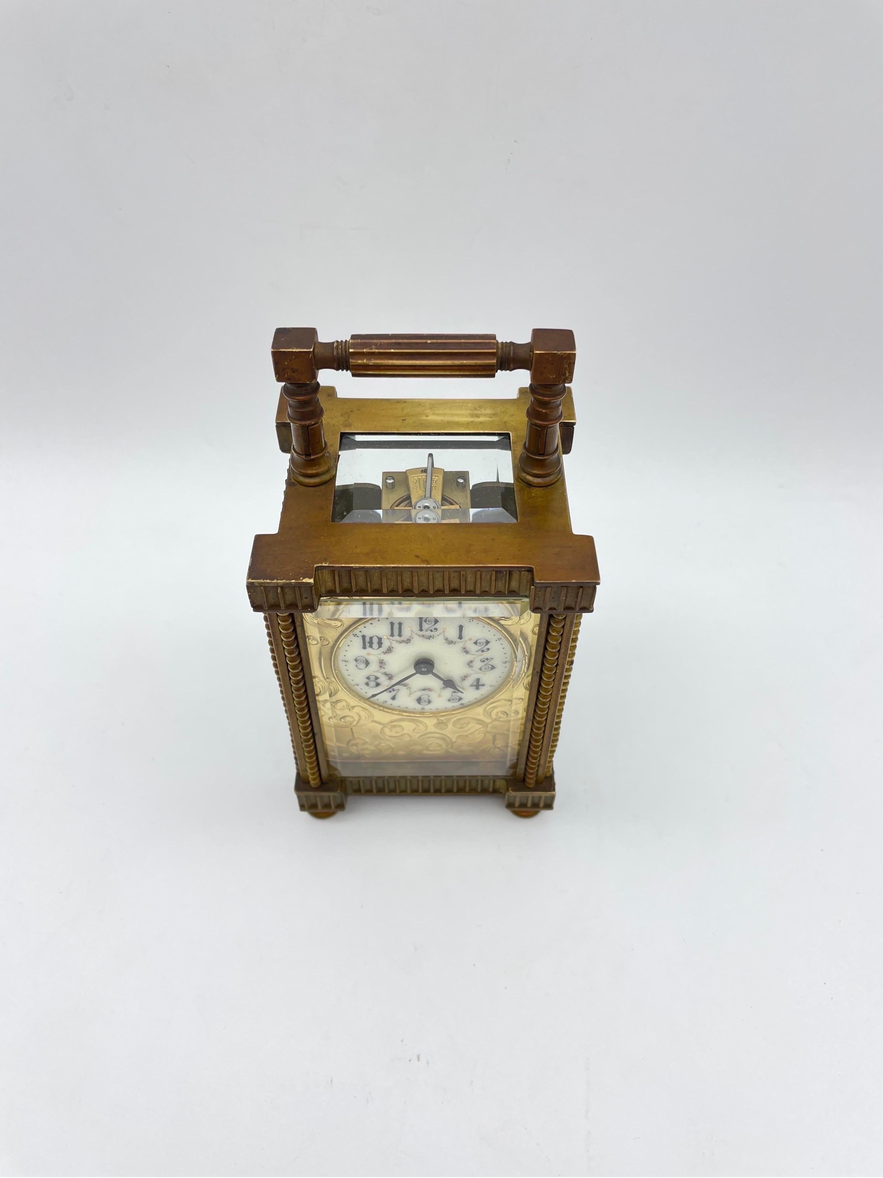 Art Nouveau france travel clocks messing For Sale 5