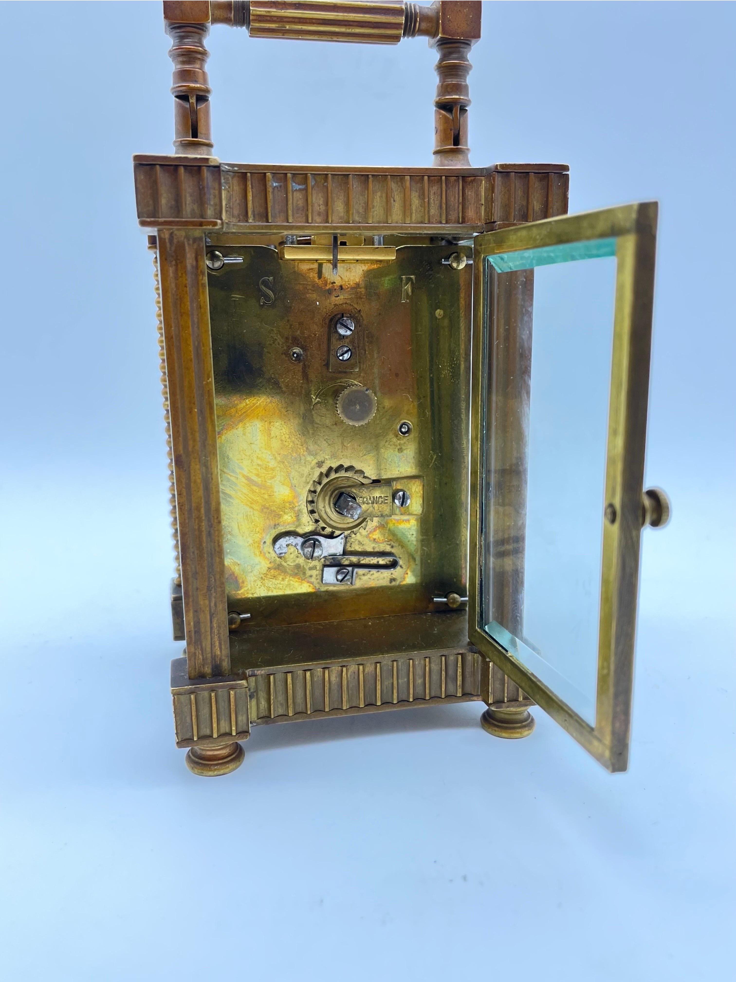 Art Nouveau france travel clocks messing For Sale 6