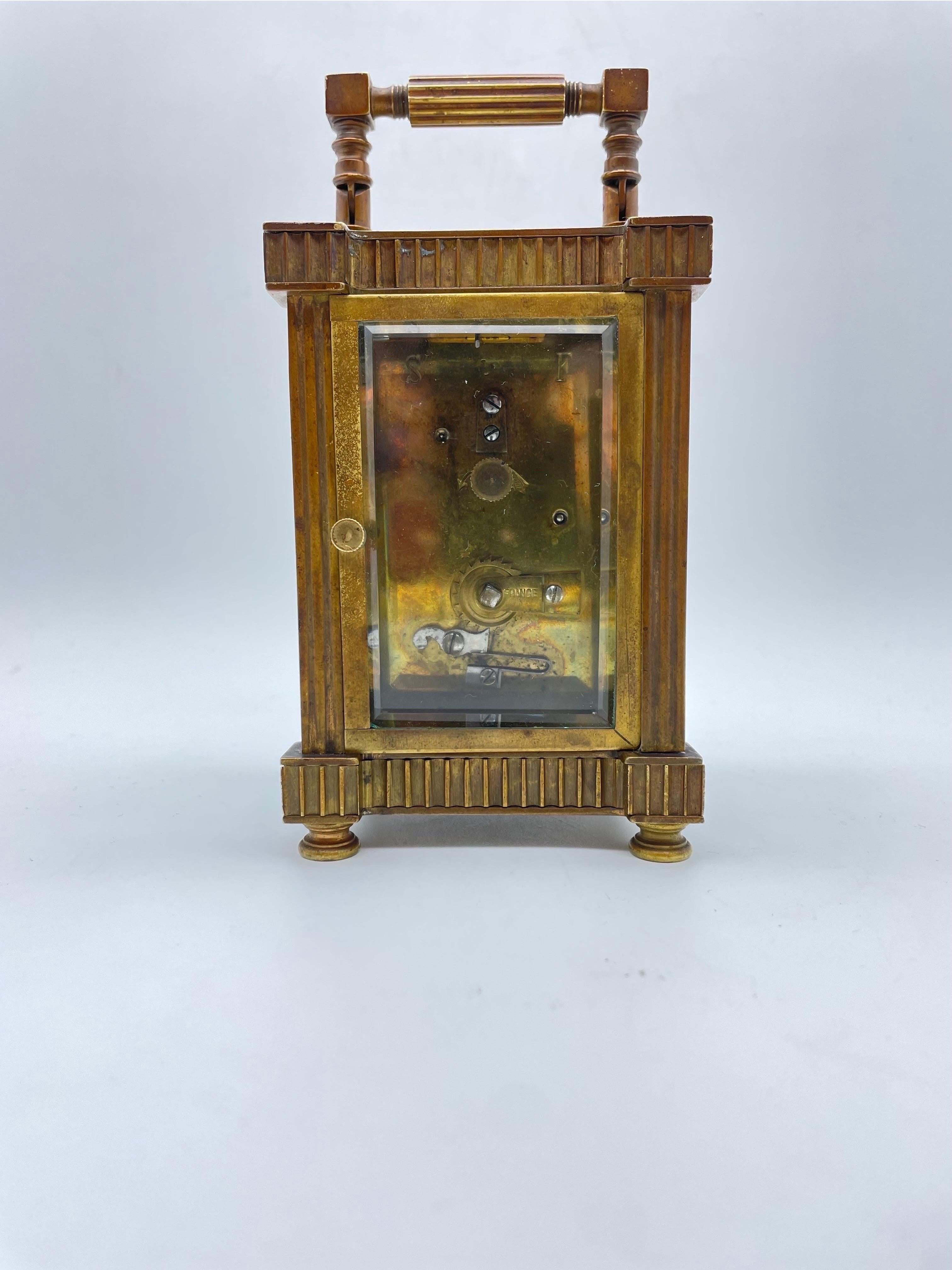 Art Nouveau france travel clocks messing For Sale 9