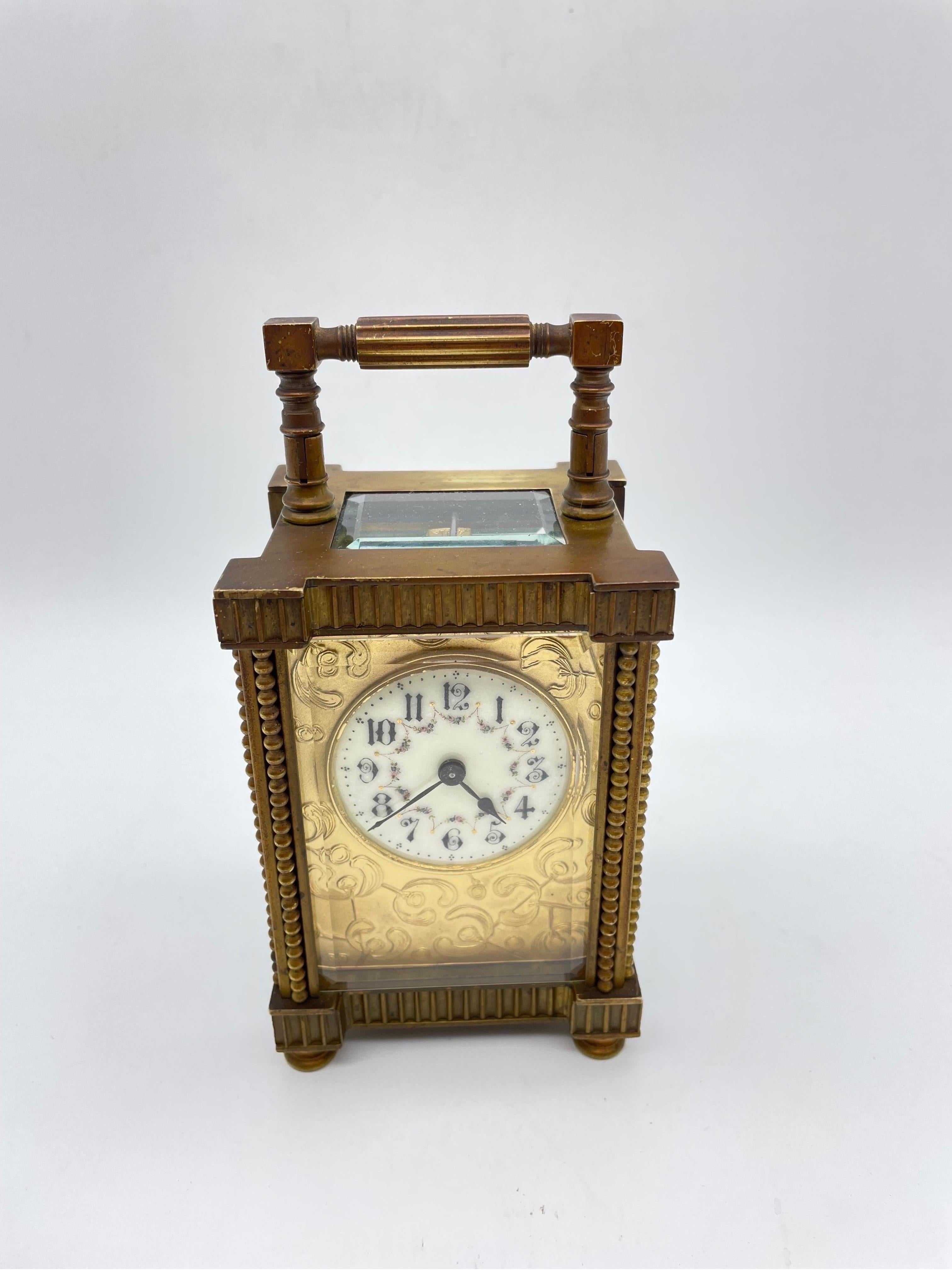 Art Nouveau france travel clocks messing For Sale 10