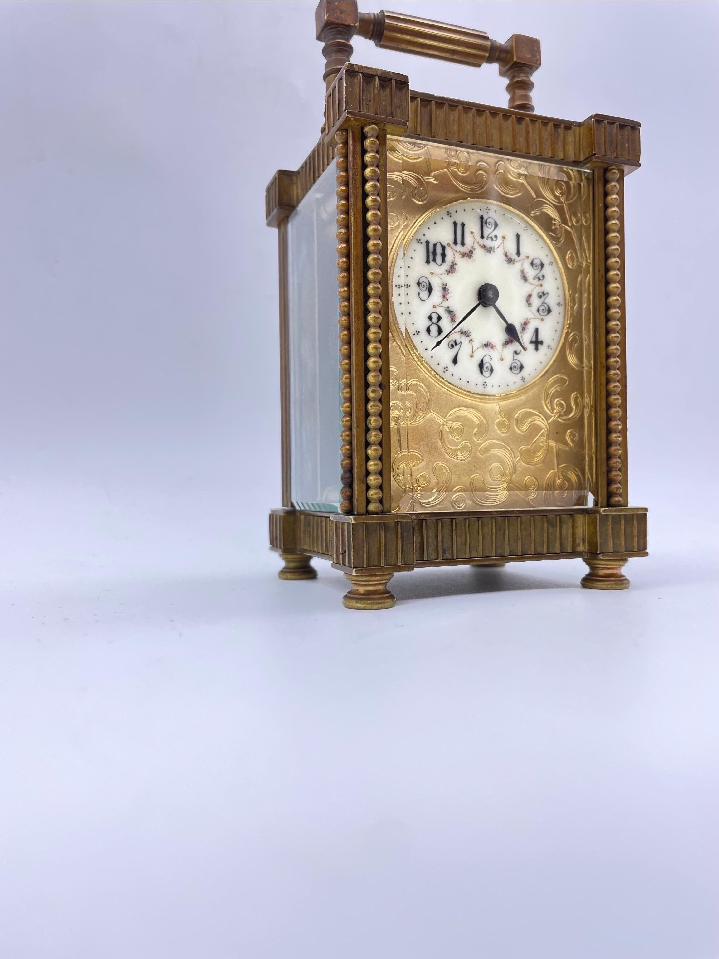 Art Nouveau france travel clocks messing For Sale 1