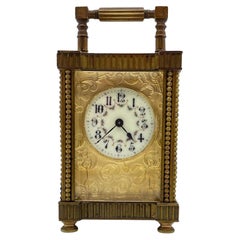 Horloges de voyage Art Nouveau françaises en métallurgie