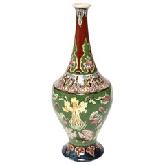 Jugendstil Franz Anton Mehlem für Royal Bonn 'Altniederländische' Vase