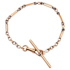 Art Nouveau French 18K Rose Gold Bracelet