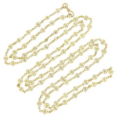 Art Nouveau French 18kt Fancy Link Chain